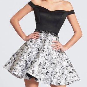 21731 Ellie Wilde Mon Cheri, Beaded Mini Dress